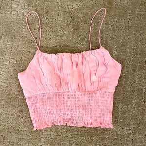 pacsun pink crop top